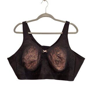 Cacique Bra Womens 50DD Plus Full Coverage no wire Soft cups comfortable